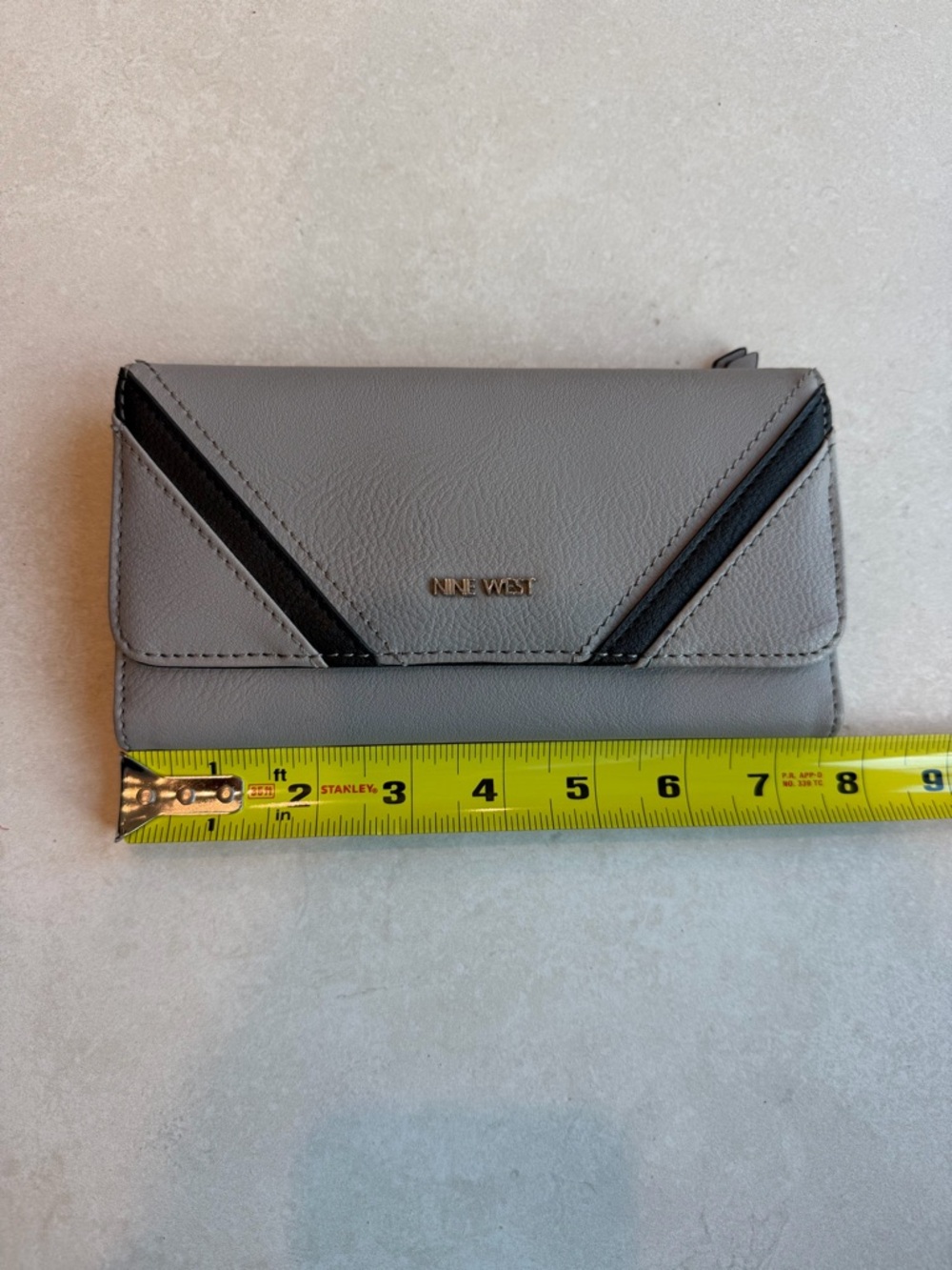 Nine West Gray and Black Women's Clutch Wallet